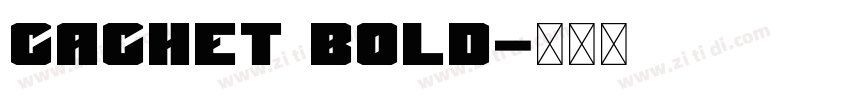 Cachet Bold字体转换